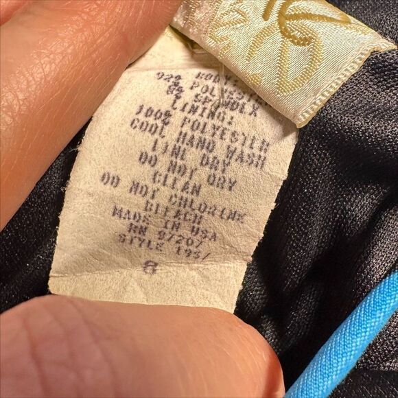 Vintage Cache Y2k 90s One Shoulder Rose Sequin Dress Asymmetric Hem Floral - Picture 9 of 9